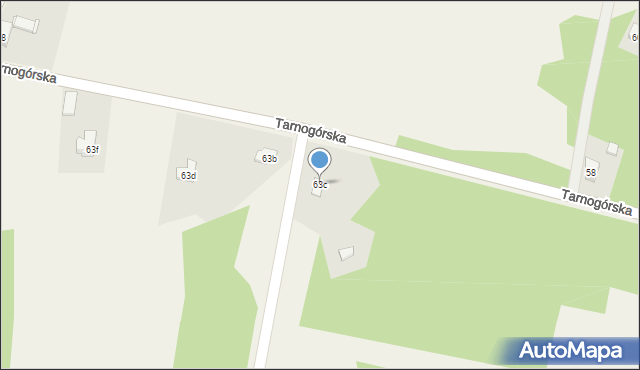 Ożarowice, Tarnogórska, 63c, mapa Ożarowice