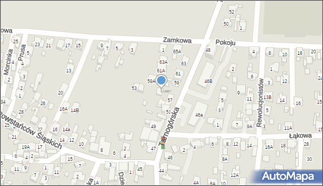 Piekary Śląskie, Tarnogórska, 57a, mapa Piekary Śląskie