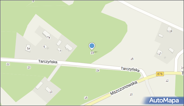 Piotrkowice, Tarczyńska, 13, mapa Piotrkowice