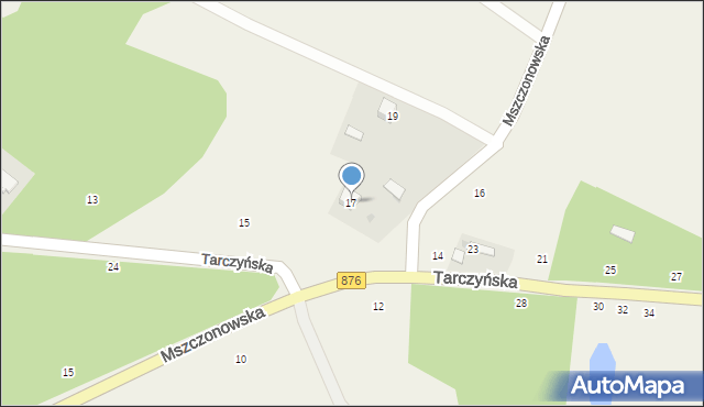 Piotrkowice, Tarczyńska, 17, mapa Piotrkowice