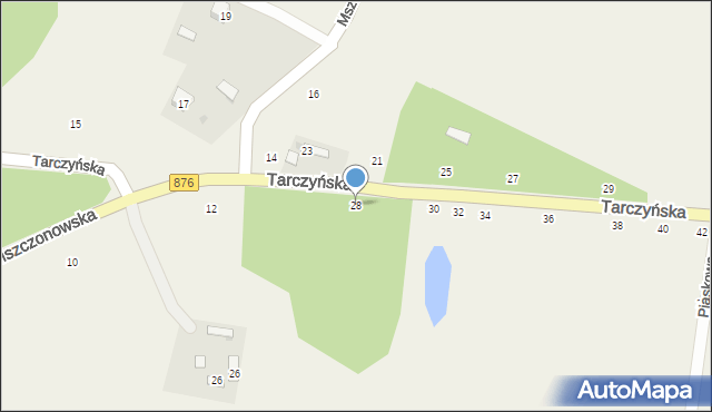 Piotrkowice, Tarczyńska, 28, mapa Piotrkowice