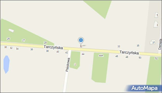 Piotrkowice, Tarczyńska, 31, mapa Piotrkowice