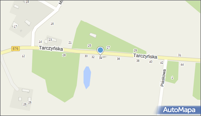 Piotrkowice, Tarczyńska, 34, mapa Piotrkowice