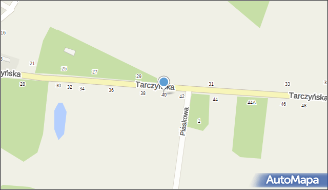 Piotrkowice, Tarczyńska, 40, mapa Piotrkowice