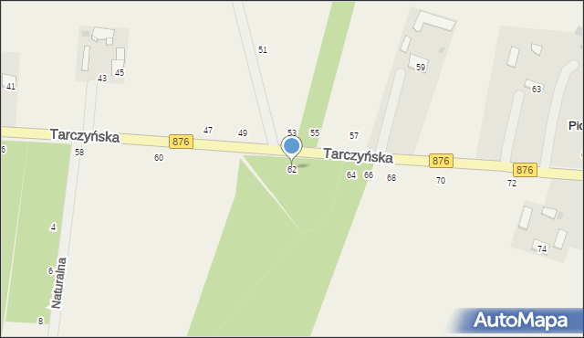 Piotrkowice, Tarczyńska, 62, mapa Piotrkowice