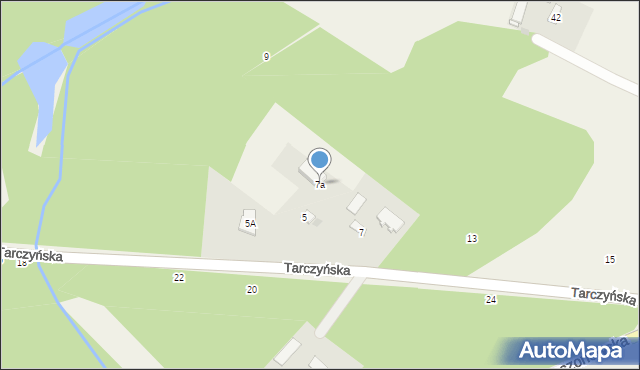 Piotrkowice, Tarczyńska, 7a, mapa Piotrkowice