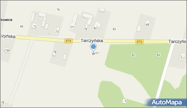 Piotrkowice, Tarczyńska, 80, mapa Piotrkowice