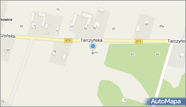 Piotrkowice, Tarczyńska, 80, mapa Piotrkowice