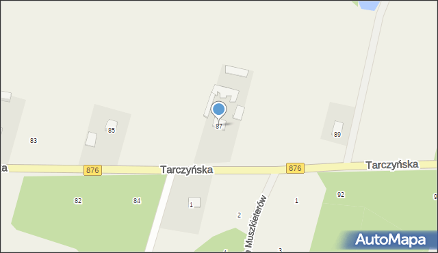 Piotrkowice, Tarczyńska, 87, mapa Piotrkowice