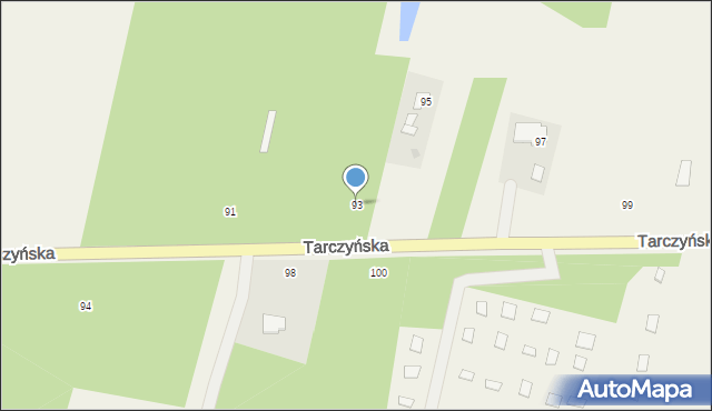 Piotrkowice, Tarczyńska, 93, mapa Piotrkowice