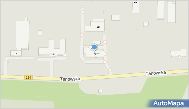 Police, Tanowska, 2A, mapa Police