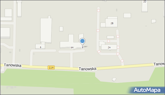 Police, Tanowska, 4, mapa Police