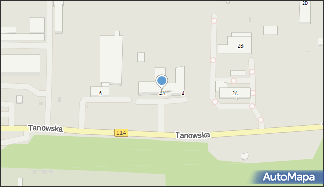 Police, Tanowska, 4A, mapa Police