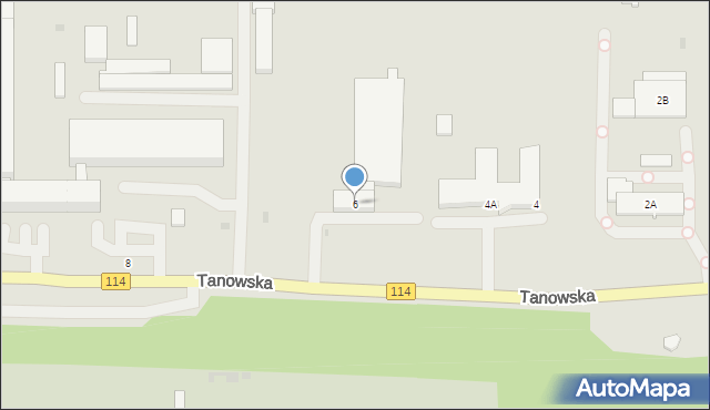 Police, Tanowska, 6, mapa Police