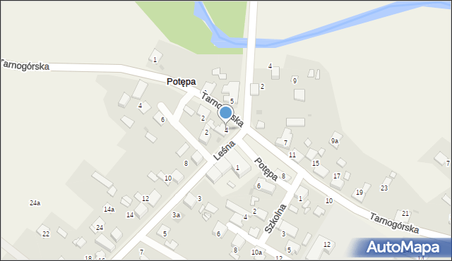 Potępa, Tarnogórska, 4, mapa Potępa