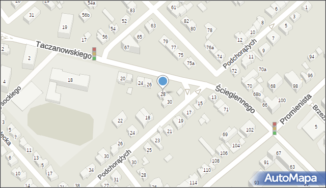 Poznań, Taczanowskiego Edmunda, 28, mapa Poznania