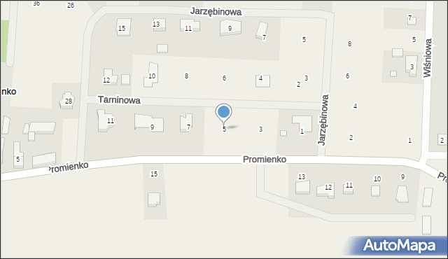 Promienko, Tarninowa, 5, mapa Promienko