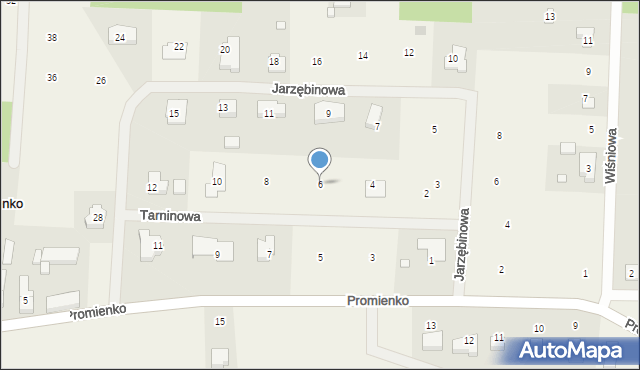 Promienko, Tarninowa, 6, mapa Promienko