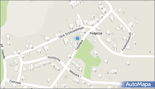 Przemyśl, Tatarska, 32, mapa Przemyśla