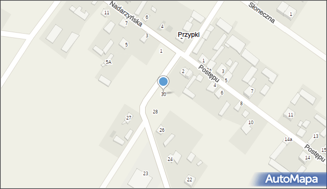 Przypki, Tarczyńska, 30, mapa Przypki