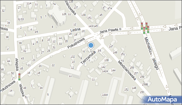 Radom, Tatrzańska, 4, mapa Radomia