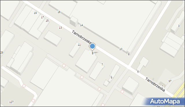 Radom, Tarnobrzeska, 9, mapa Radomia