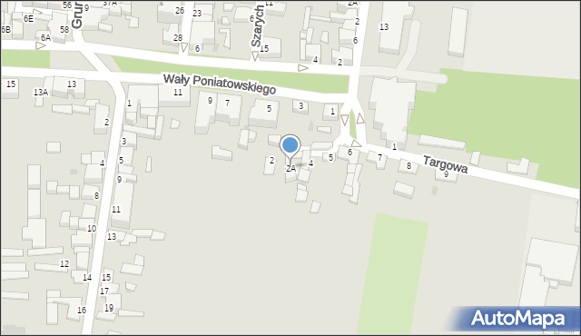 Rawicz, Targowa, 2A, mapa Rawicz