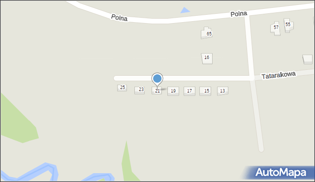 Reda, Tatarakowa, 21, mapa Reda