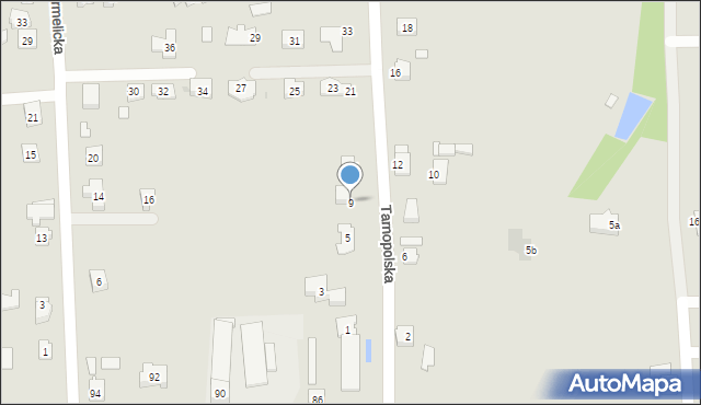 Rzeszów, Tarnopolska, 9, mapa Rzeszów