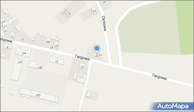 Rzgów, Targowa, 21, mapa Rzgów