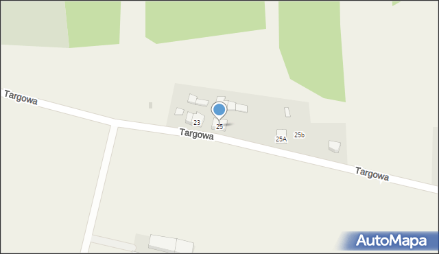 Rzgów, Targowa, 25, mapa Rzgów