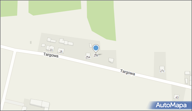 Rzgów, Targowa, 25b, mapa Rzgów