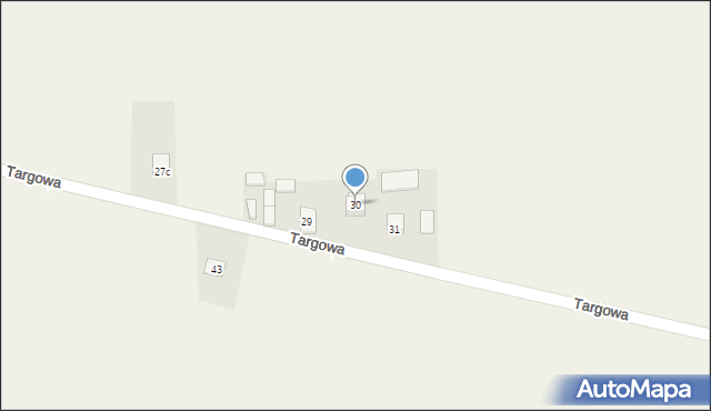 Rzgów, Targowa, 30, mapa Rzgów