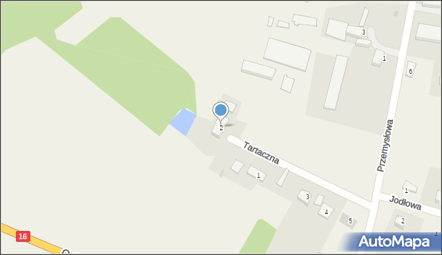Samborowo, Tartaczna, 2, mapa Samborowo