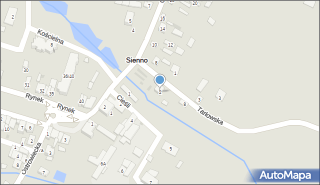 Sienno, Tarłowska, 2, mapa Sienno