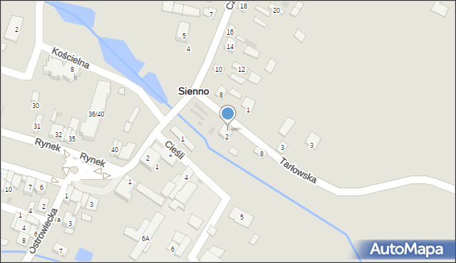 Sienno, Tarłowska, 6, mapa Sienno