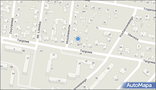 Sochaczew, Targowa, 19, mapa Sochaczew