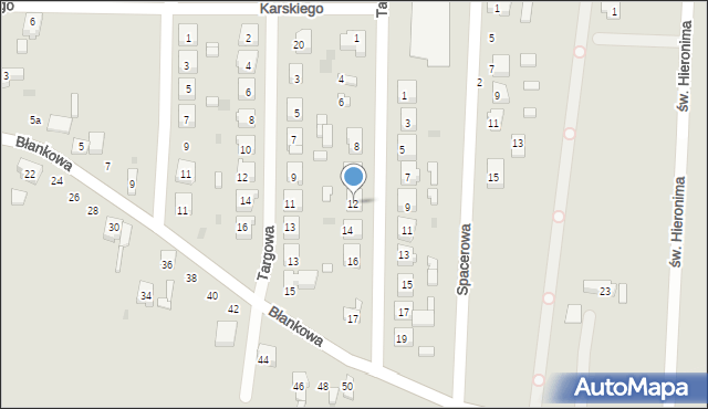 Sompolno, Taczanowskiego, gen., 12, mapa Sompolno