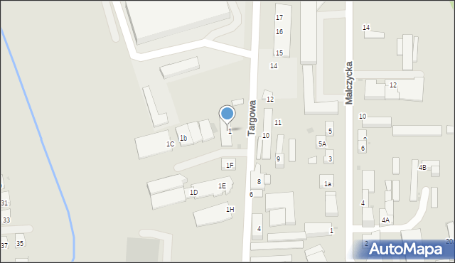 Środa Śląska, Targowa, 1A, mapa Środa Śląska