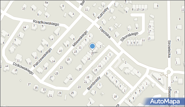 Środa Wielkopolska, Taczaka Stanisława, 10, mapa Środa Wielkopolska