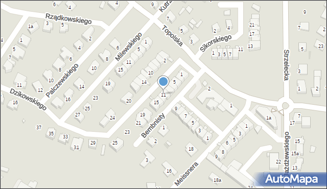 Środa Wielkopolska, Taczaka Stanisława, 11, mapa Środa Wielkopolska