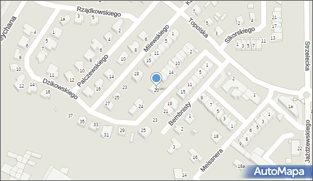 Środa Wielkopolska, Taczaka Stanisława, 20, mapa Środa Wielkopolska