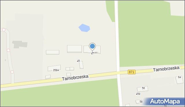 Stale, Tarnobrzeska, 47, mapa Stale
