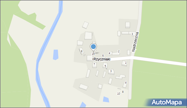 Stary Broniszew, Tartakowa, 10, mapa Stary Broniszew