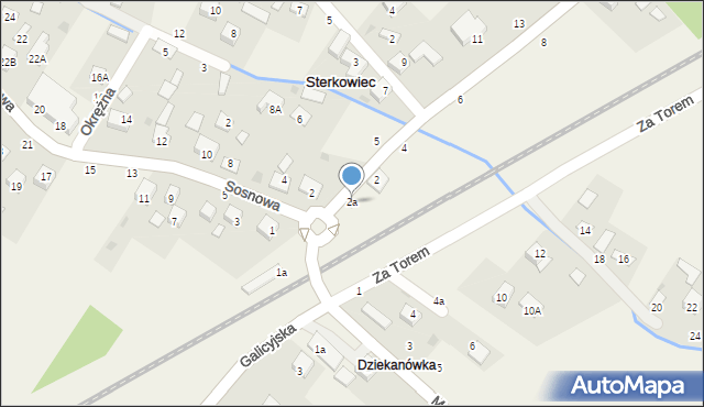 Sterkowiec, Tarnowska, 2a, mapa Sterkowiec