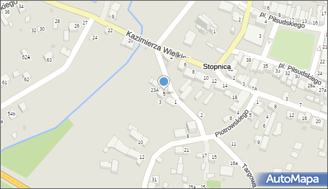 Stopnica, Targowa, 5, mapa Stopnica