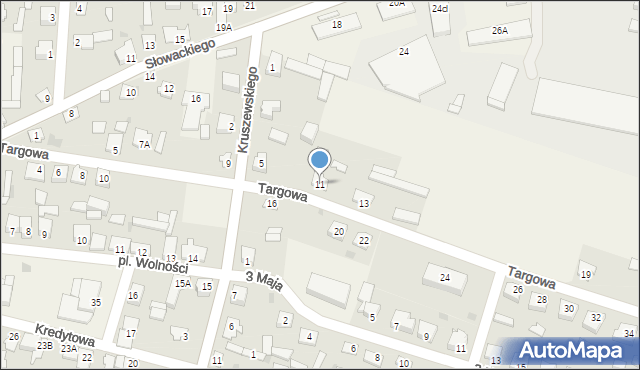 Strzegowo, Targowa, 11, mapa Strzegowo