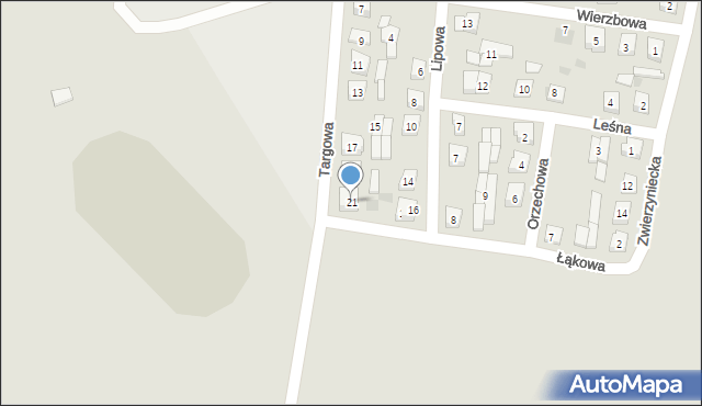 Suchowola, Targowa, 21, mapa Suchowola