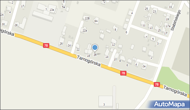 Świerklaniec, Tarnogórska, 16, mapa Świerklaniec