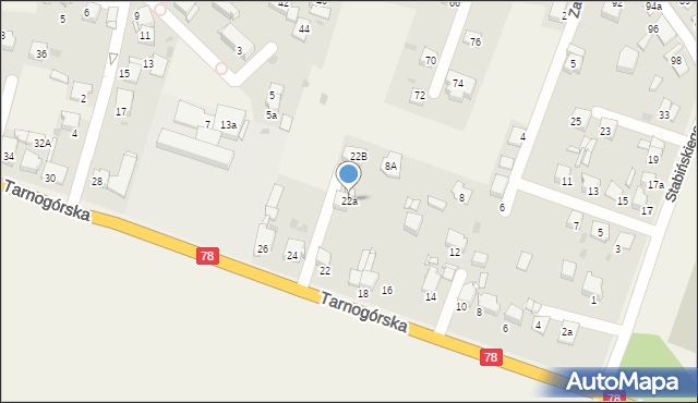 Świerklaniec, Tarnogórska, 22a, mapa Świerklaniec